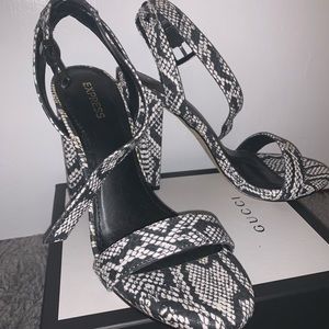Snakeskin heels
